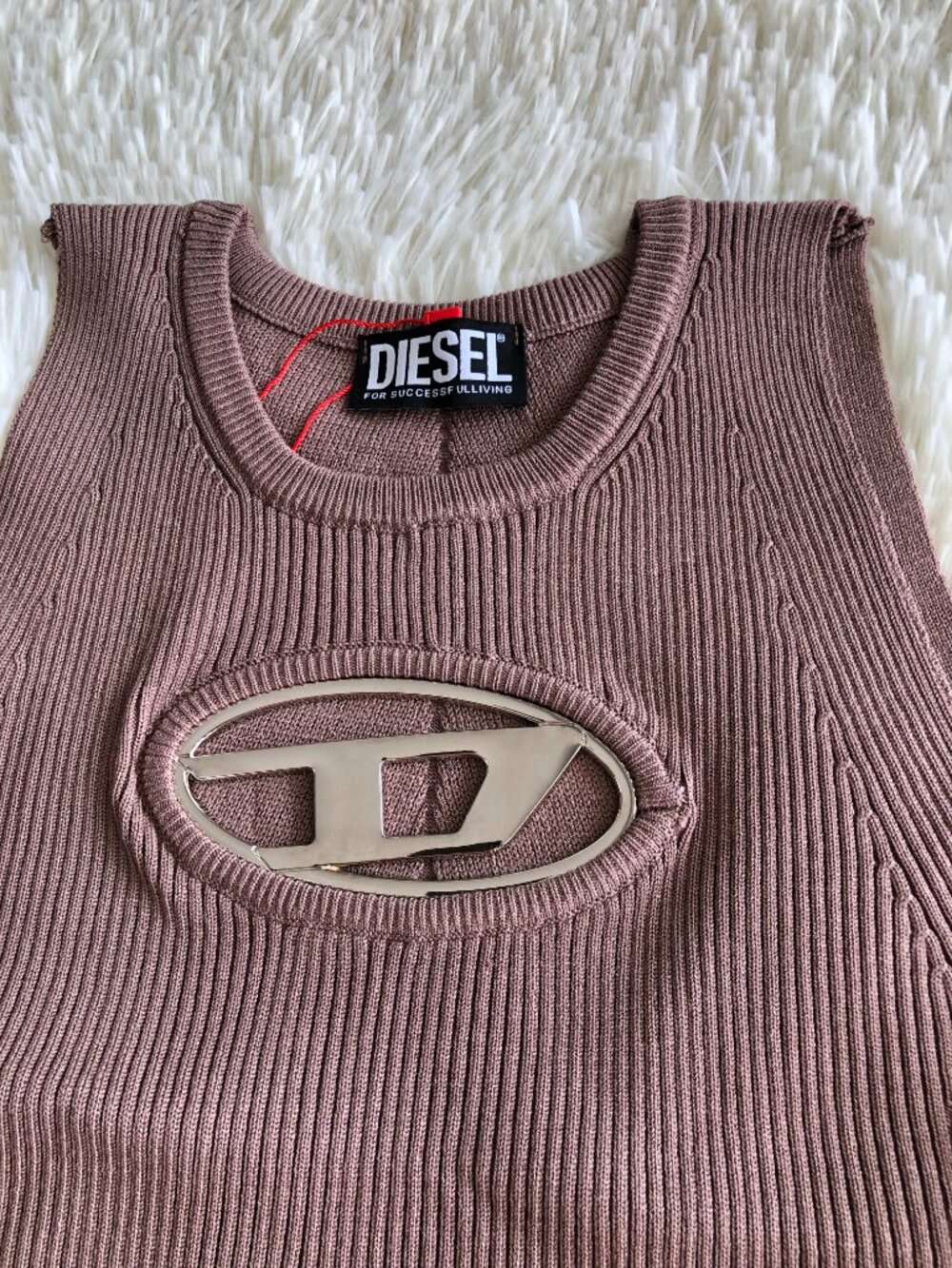 brown Diesel Sleeveless Tank Top - Picture 6 of 10